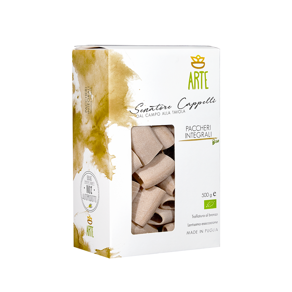 Paccheri integrali – Pasta Senatore Cappelli – Arte Agricola Paccheri integrali - Pasta Senatore Cappelli - Arte Agricola