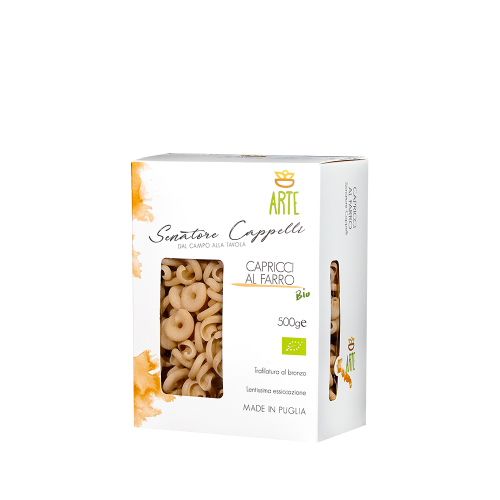 Capricci al farro - Pasta Senatore Cappelli - Arte Agricola