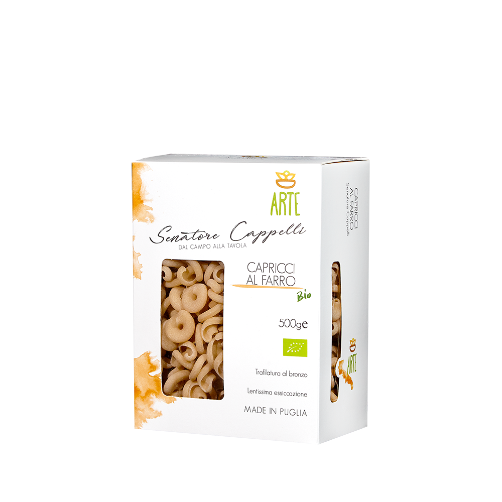 Capricci al farro - Pasta Senatore Cappelli - Arte Agricola