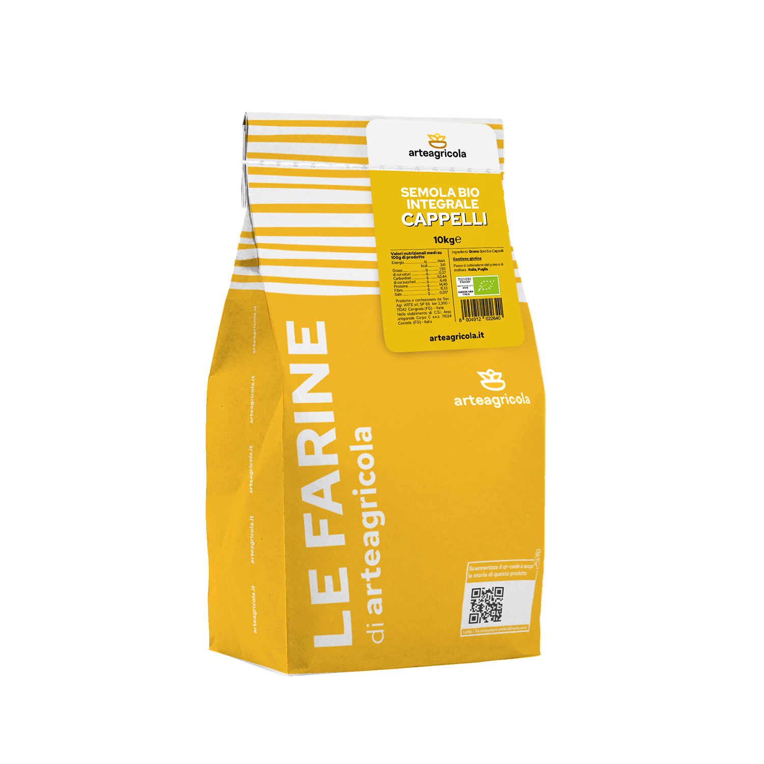 Semola integrale 10kg La Buona fibra
Il sapore deciso e ancestrale del grano.
Ideale per: pasta e panzerotti e in miscela con le nostre rimacinate e farine può essere utilizzata per prodotti lievitati come pani, pizze e focacce
10kg.