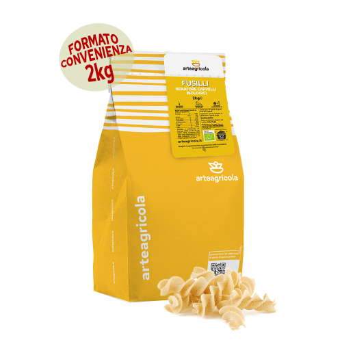 Fusilli Senatore Cappelli formato 2kg - Arteagricola pasta bio artigianale