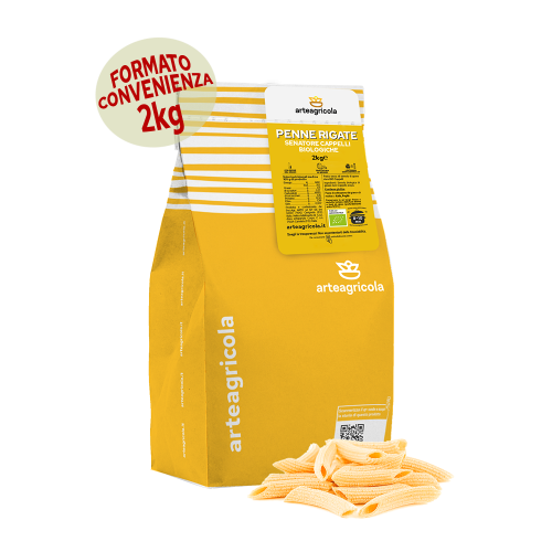 Penne Rigate Senatore Cappelli formato 2kg - Arteagricola pasta bio artigianale