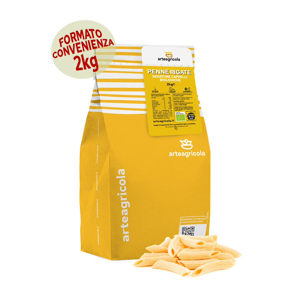 Penne-rigate-2kg-GRUPPETTO-WEB Penne Rigate Senatore Cappelli formato 2kg - Arteagricola pasta bio artigianale