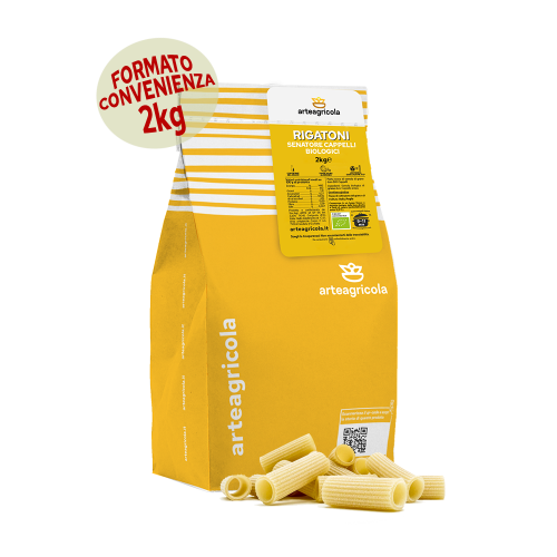 Rigatoni Senatore Cappelli formato 2kg - Arteagricola pasta bio artigianale