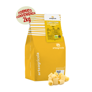 Tubettoni Rigati Senatore Cappelli formato 2kg - Arteagricola pasta bio artigianale