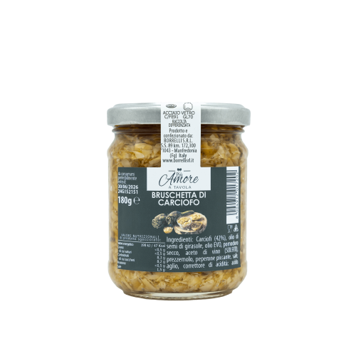 Bruschetta artigianale etichetta - Arteagricola conserve artigianali