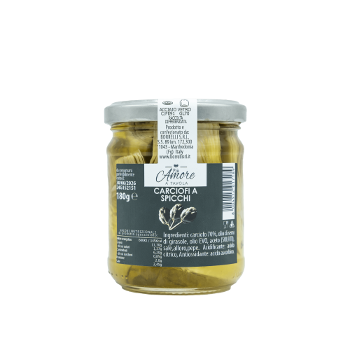 Carciofi a spicchi in olio etichetta - Arteagricola