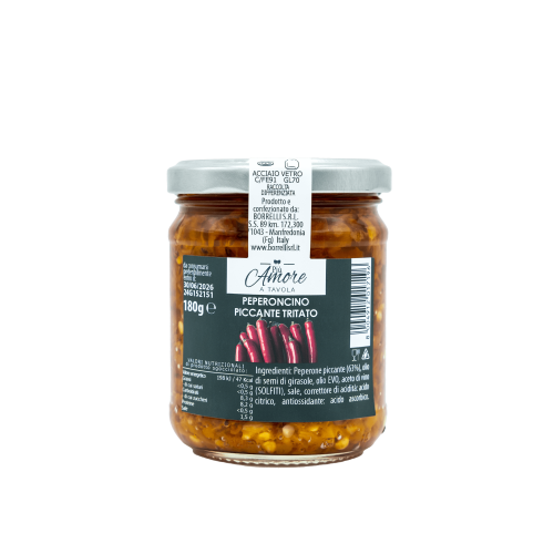 Peperoncino piccante in olio etichetta - Arteagricola