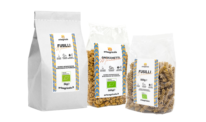 Pasta di farro Monococco biologico - Arteagricola pasta bio artigianale