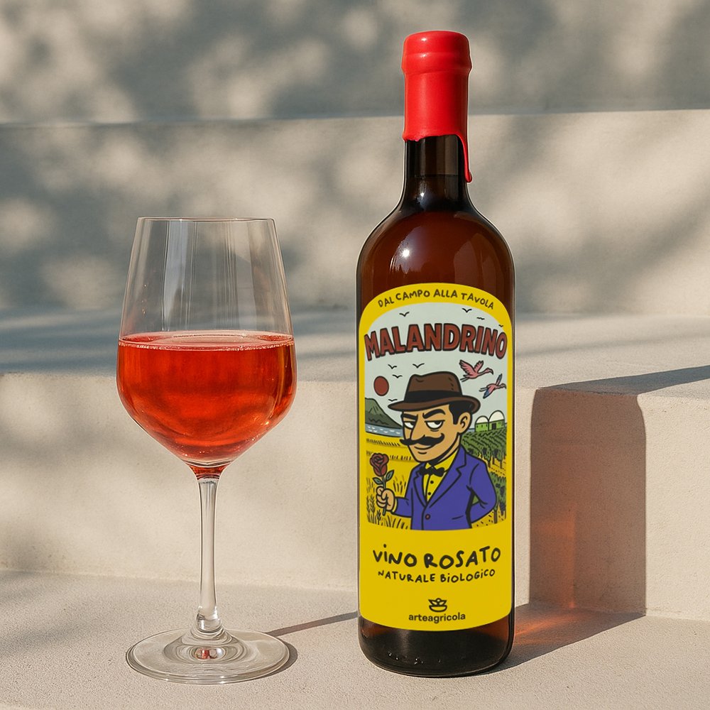 Malandrino vino rosato biologico - Arteagricola