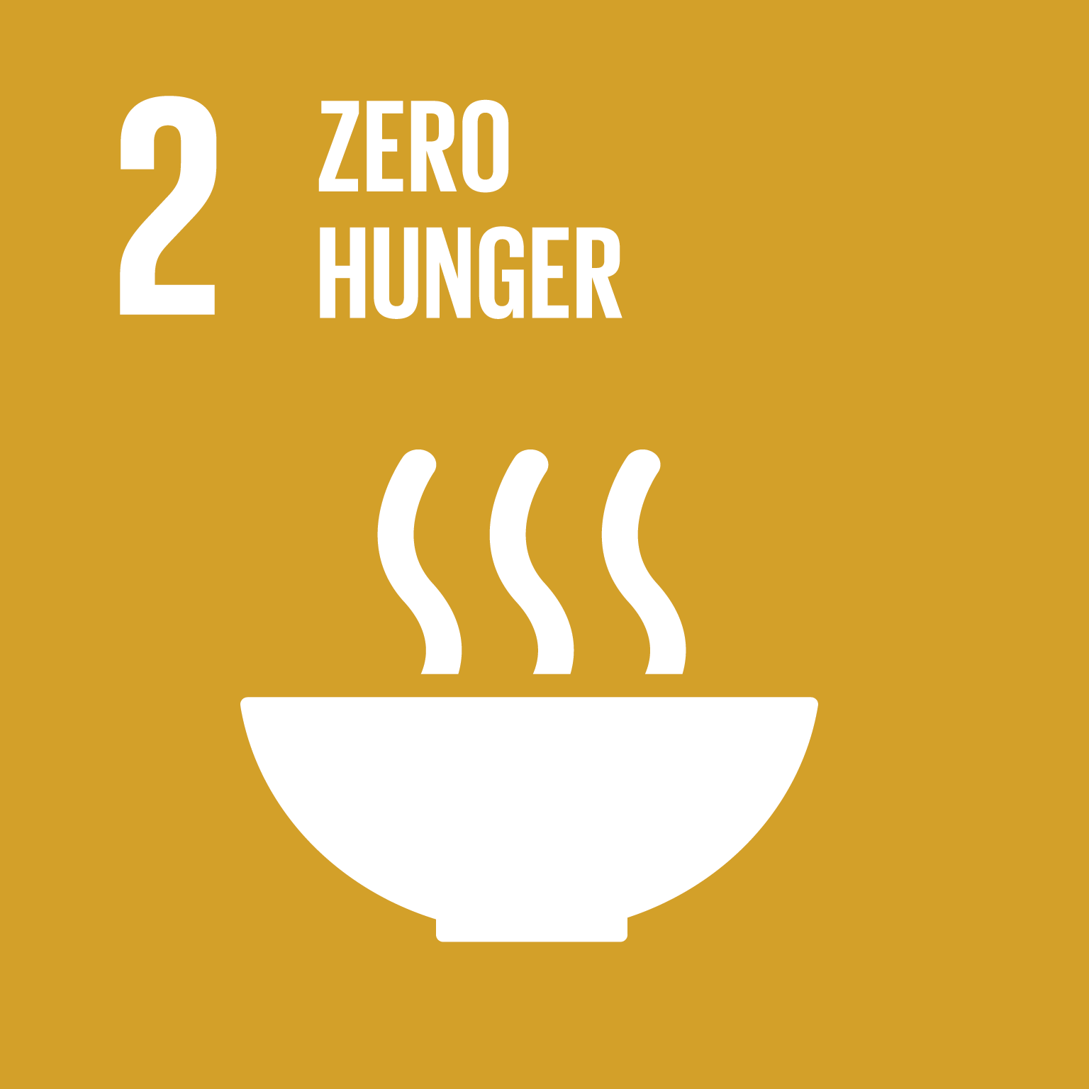 SDG 2 — Sconfiggere la fame nel mondo Icona ufficiale SDG 2 Agenda 2030 ONU - arteagricola