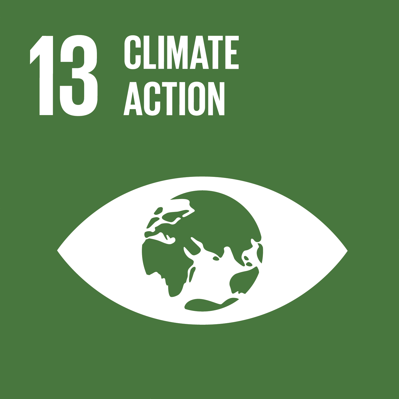 SDG 13 — Lotta al cambiamento climatico Icona ufficiale SDG 13 Agenda 2030 ONU - arteagricola