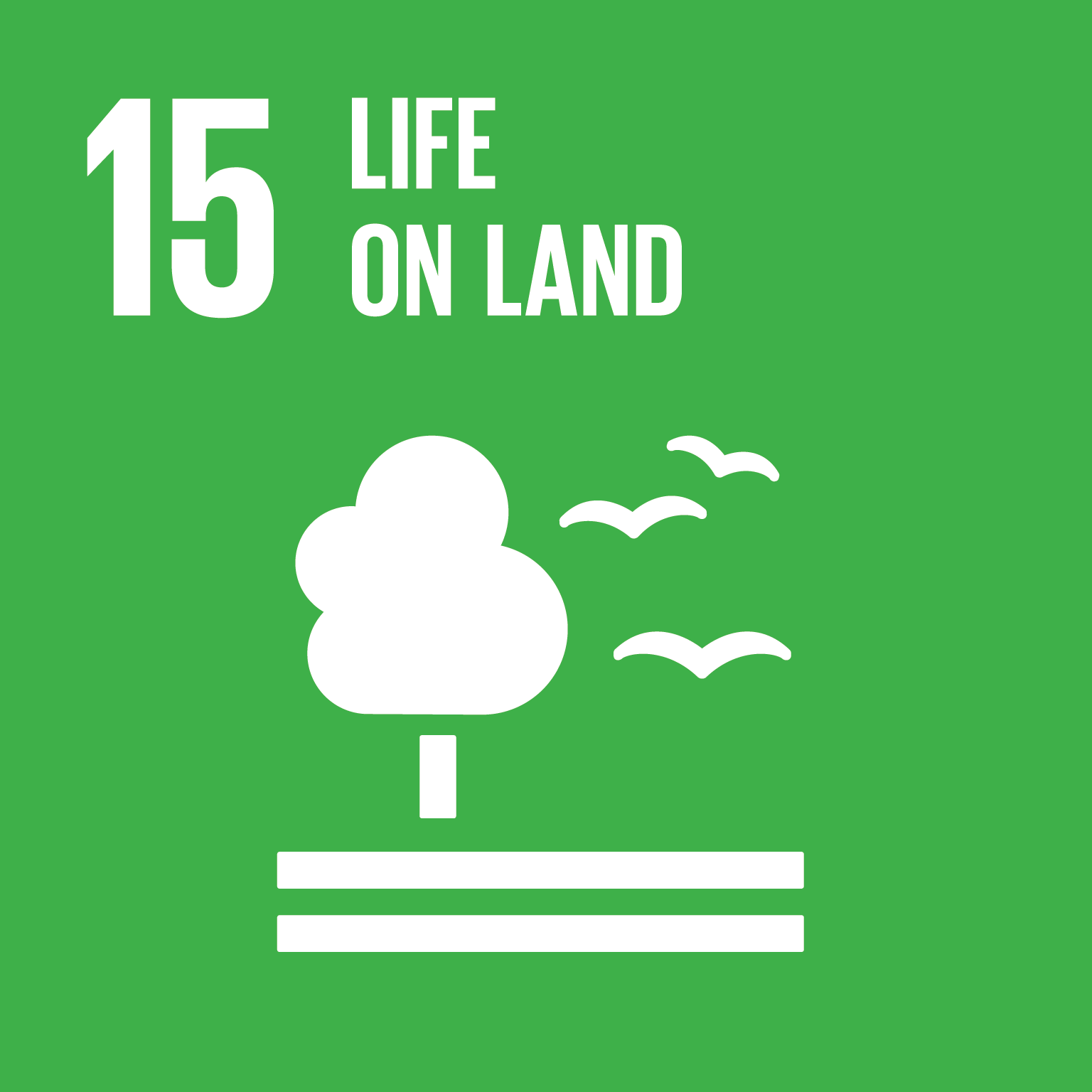 SDG 15 — Vita sulla Terra Icona ufficiale SDG 15 Agenda 2030 ONU - arteagricola